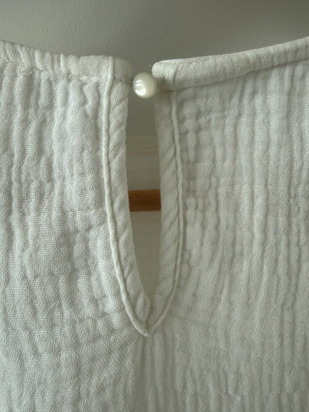 Sézane Ester Ecru Cotton Ruffle Sleeve Blouse Size 38 - Picture 7 of 12